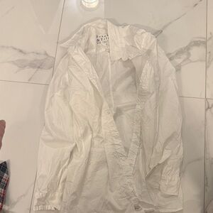 Frank & Eileen Crisp White womens crinkle Shirt
